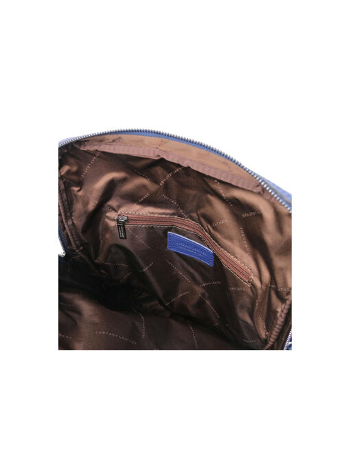 Ανδρική Τσάντα Πλάτης Δερμάτινη TL142136 Μπλε σκούρο