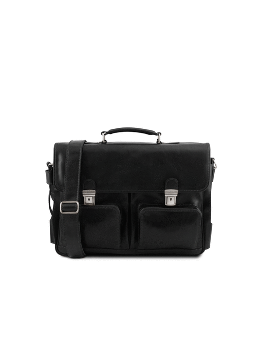 Επαγγελματική Τσάντα Δερμάτινη Ventimiglia με Smart Connect™ 15.6'' Μαύρο