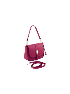Γυναικεία τσάντα δερμάτινη Nausica TL141598 Φούξια