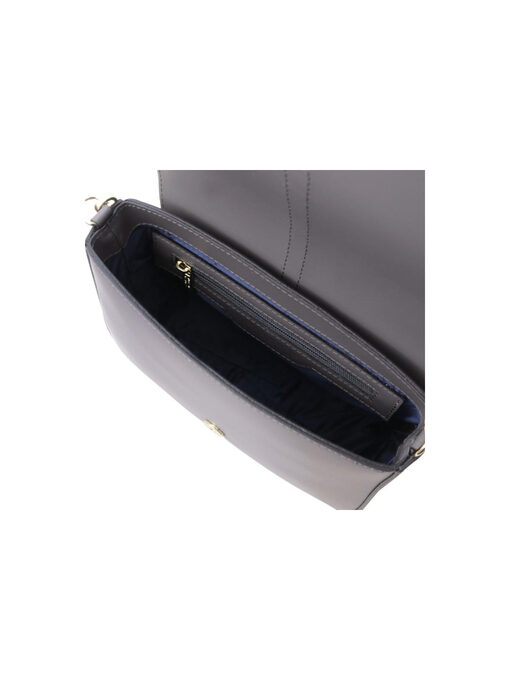Γυναικεία τσάντα δερμάτινη Nausica TL141598 Γκρι