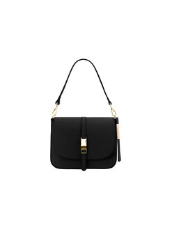 Γυναικεία τσάντα δερμάτινη Nausica TL141598 Μαύρο