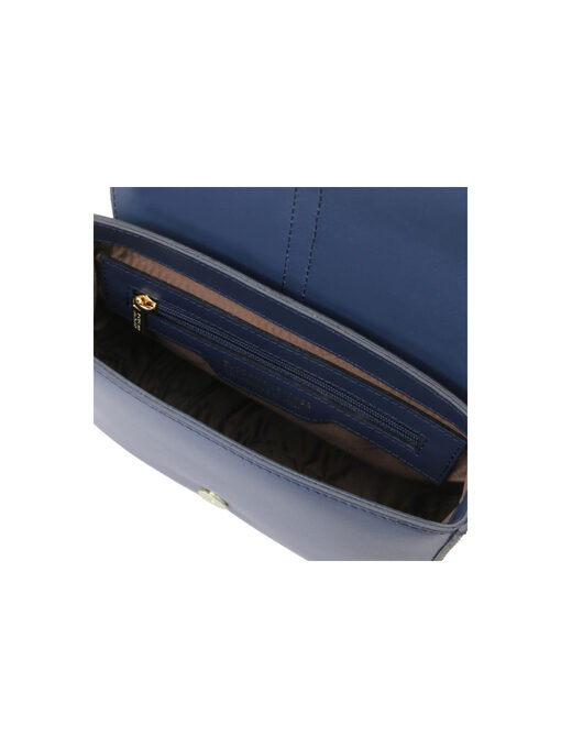 Γυναικεία τσάντα δερμάτινη Nausica TL141598 Μπλε Σκούρο
