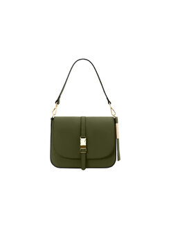Γυναικεία τσάντα δερμάτινη Nausica TL141598 Πράσινο