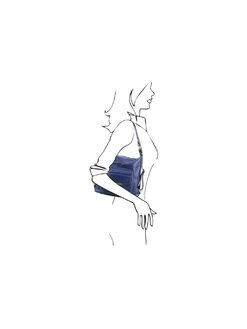 Γυναικεία Τσάντα Δερμάτινη Πλάτης & Ώμου TL141535 Μπλε