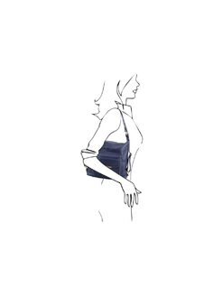 Γυναικεία Τσάντα Δερμάτινη Πλάτης & Ώμου TL141535 Μπλε σκούρο