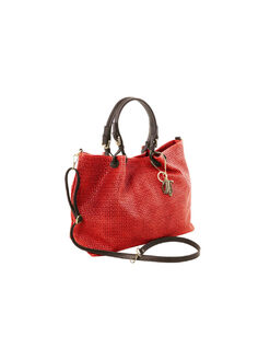 Γυναικεία τσάντα δερμάτινη TL141573 Κόκκινο