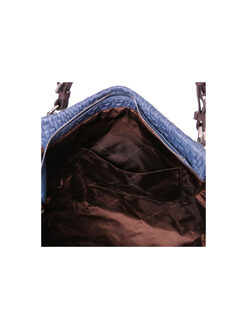 Γυναικεία Τσάντα Δερμάτινη TL142066 Μπλε σκούρο