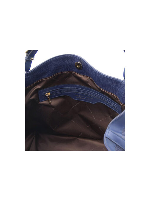 Γυναικεία Τσάντα Δερμάτινη TL142143 Μπλε σκούρο