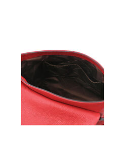 Γυναικεία Τσάντα Ώμου Δερμάτινη TL142082 Κόκκινο lipstick