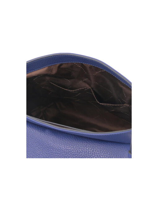 Γυναικεία Τσάντα Ώμου Δερμάτινη TL142082 Μπλε σκούρο