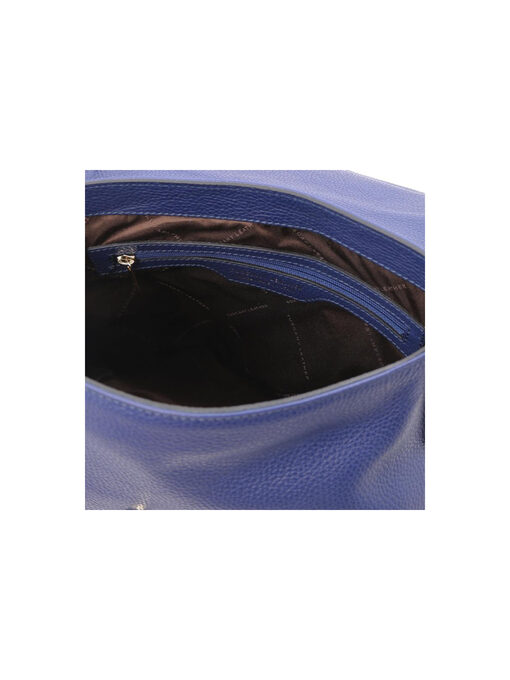 Γυναικεία Τσάντα Ώμου Δερμάτινη TL142082 Μπλε σκούρο
