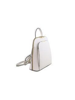 Τσάντα Πλάτης Δερμάτινη TL Bag 141631 Λευκό
