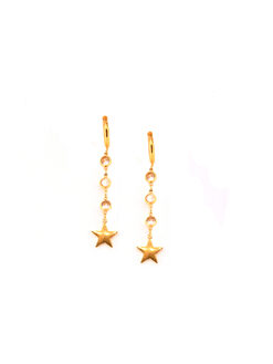 Σκουλαρήκια Κρεμαστά “Little Star”  00081 Χρυσό