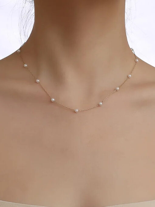 Κολιέ με Αλυσίδα “Pearls ” 104-00007