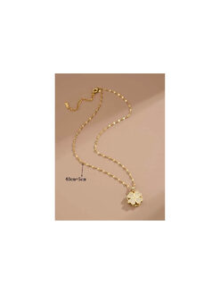 Κολιέ με Αλυσίδα “Clover Charm” 104-00006 Χρυσό