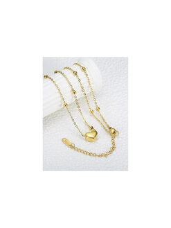 Κολιέ με Αλυσίδα “Lovely Heart” 104-00012 Χρυσό