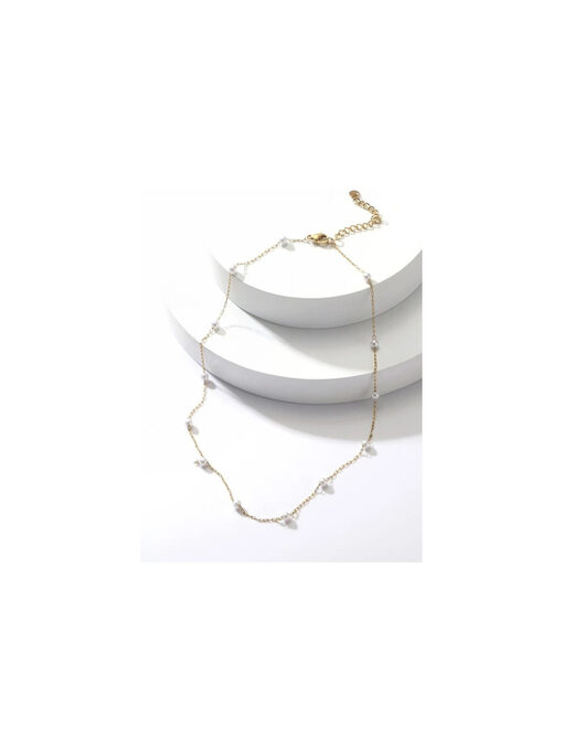Κολιέ με Αλυσίδα “Pearls ” 104-00007 Χρυσό