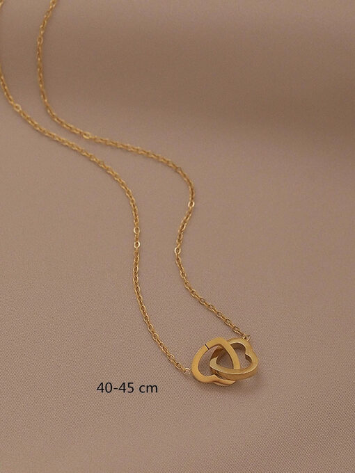 Κολιέ με Αλυσίδα “D-Heart” 104-00021 Χρυσό