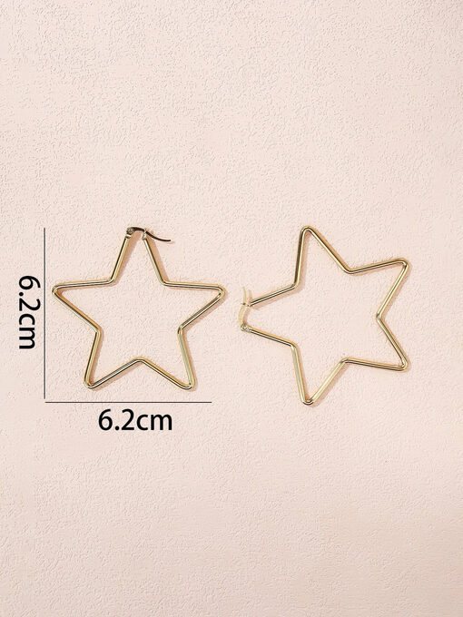 Σκουλαρήκια “Geo Star” 106-00045 Χρυσό
