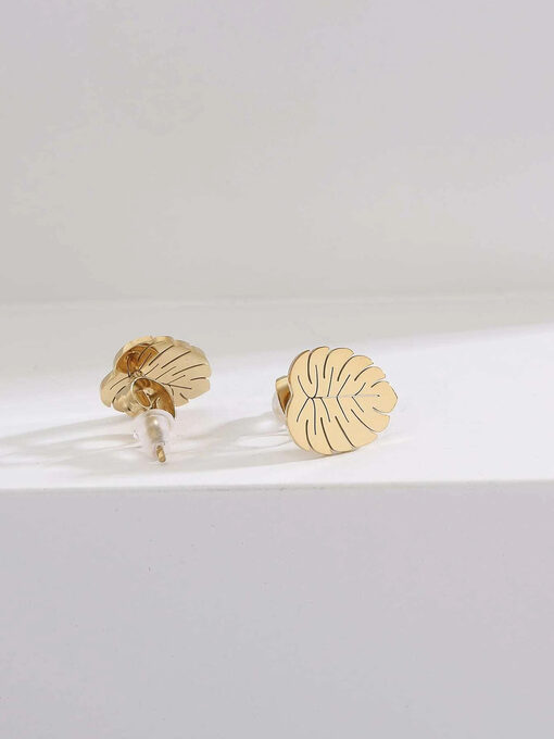 Σκουλαρήκια “Little Leaf” 106-00035 Χρυσό