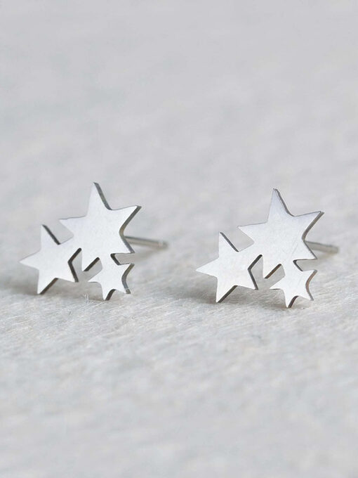 Σκουλαρήκια “S-Stars” 106-00010 Ασημί