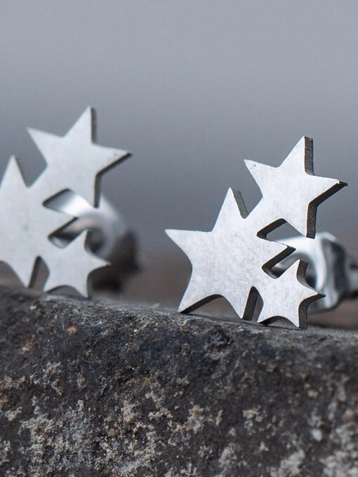 Σκουλαρήκια “S-Stars” 106-00010 Ασημί