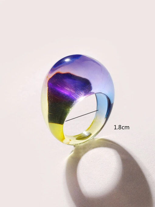 Δαχτυλίδι “Rainbow Art " 107-00029 Ρόζ