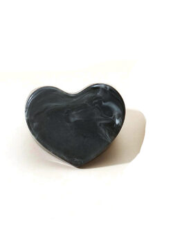 Δαχτυλίδι “Soft Heart" D19 107-00031 Μαύρο