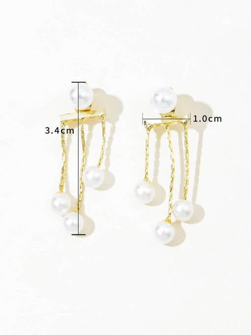 Σκουλαρίκια “Fantasy Pearl” 106-00071 Χρυσό