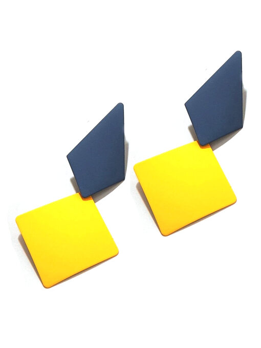 Σκουλαρίκια “Simplicity” 106-00094 Κίτρινο