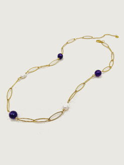 Κολιέ με Αλυσίδα “Harmony of Pearls” 104-00062 Χρυσό