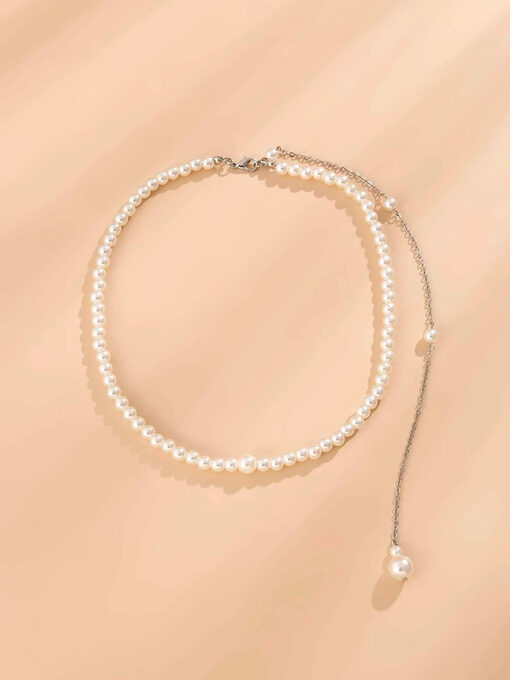 Κολιέ ''Romantic Pearls'' 104-00086 Λευκό