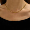 Κολιέ με Αλυσίδα ‘’Minimal Chain” 104-00090 Χρυσό