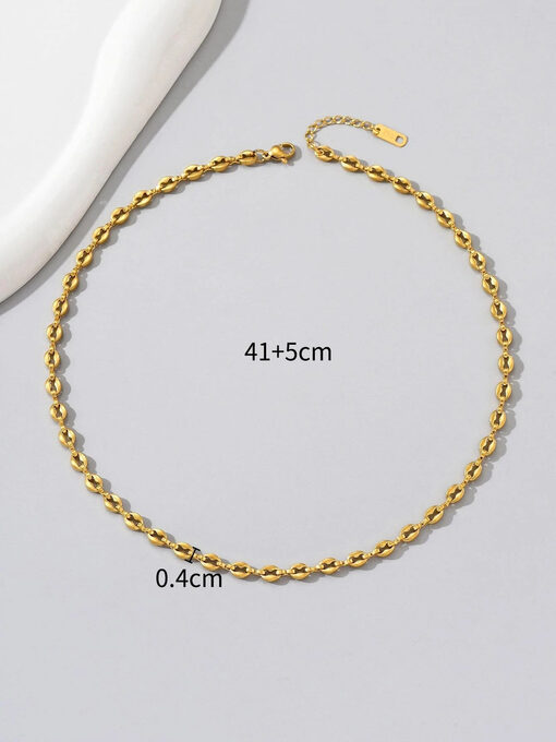 Κολιέ με Αλυσίδα ‘’Minimal Chain” 104-00090 Χρυσό
