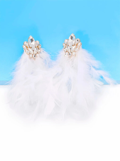 Σκουλαρίκια “Royal” 106-00142 Λευκό