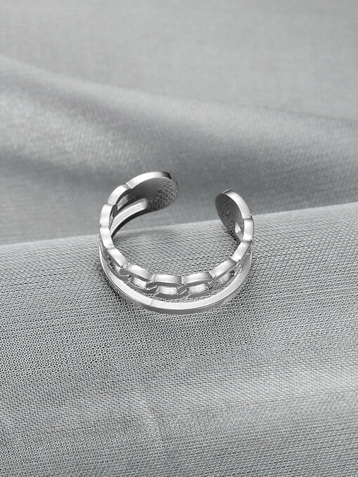 Δαχτυλίδι “Inner Crown" 107-00057 Ασημί