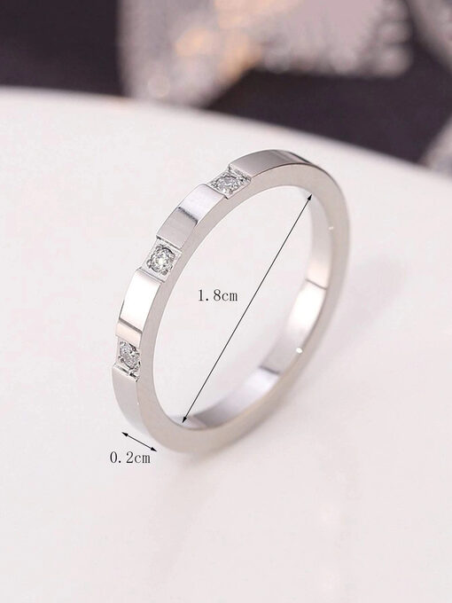 Δαχτυλίδι “Simple Beauty" N7/8-54-56 107-00058 Ασημί