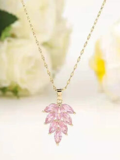 Κολιέ “Diamond Leaf” 104-00102 Χρυσό