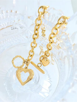 Κολιέ “Lovely Heart” 104-00098 Χρυσό