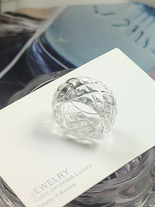Δαχτυλίδι “Resin Art" 107-00061 Λευκό