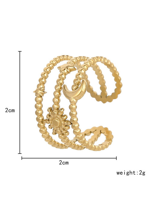Δαχτυλίδι “TriCrown" 107-00074 Χρυσό
