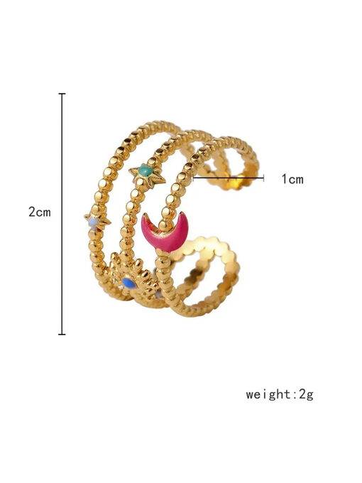 Δαχτυλίδι “TriCrown2" 107-00075 Ασημί