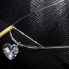 Κολιέ με Σιλικόνη ''Crystal Heart'' 104-00114 Φυσικό