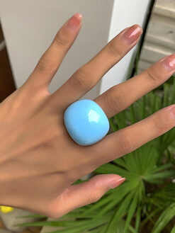 Δαχτυλίδι “Mini Me" 107-00030 Μπλε ανοιχτό