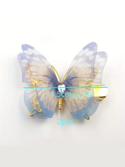 Κλιπ Μαλλιών Pearl Butterfly 120-00017 Μωβ