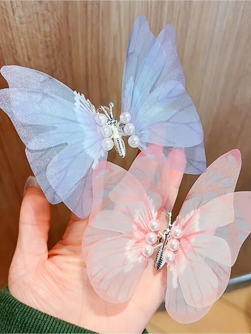 Κλιπ Μαλλιών Pearl Butterfly 120-00017 Μπλε ανοιχτό
