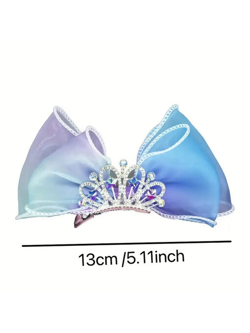 Κλίπ Μαλλίων “Princess Crown” 120-00022 Ρόζ