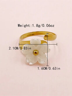 Δαχτυλίδι “Cute Flower ” 107-00085 Χρυσό