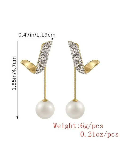 Σκουλαρίκια “Flying Pearls” 106-00218 Χρυσό