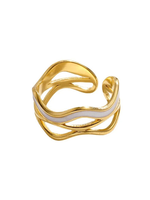 Δαχτυλίδι “Magic Waves” 107-00087 Χρυσό